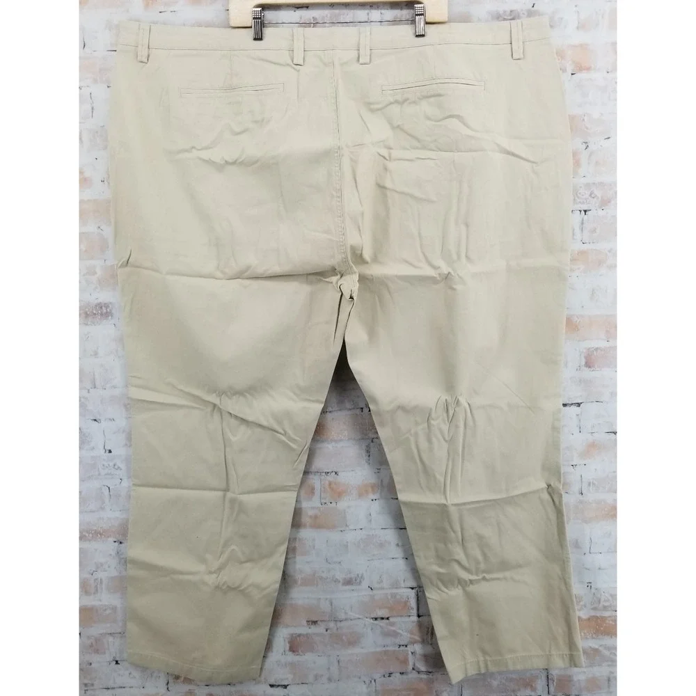NWT Cutter & Buck Beckett Dress Pant Sand Khaki Men's 56 x 32 Cotton